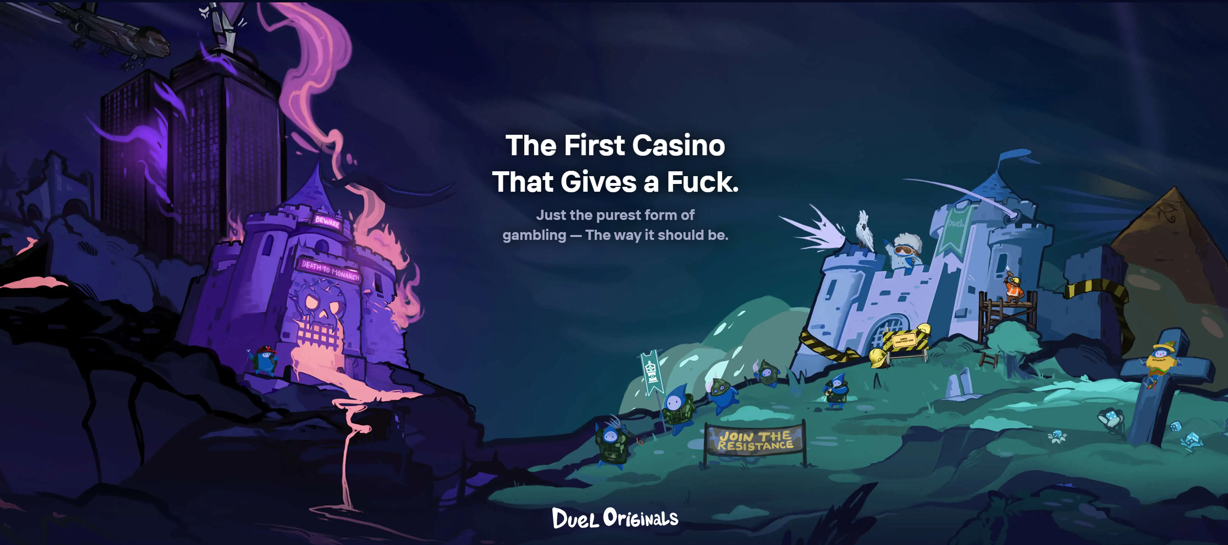 Duel Casino Gaming Interface